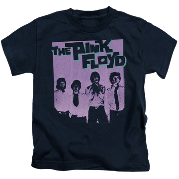 Navy kid's t-shirt for ages 4 to 7 with Pink Floyd Paint Box graphic