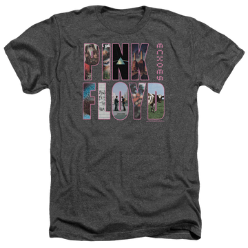 Charcoal men's heather t-shirt with Pink Floyd Cover graphic