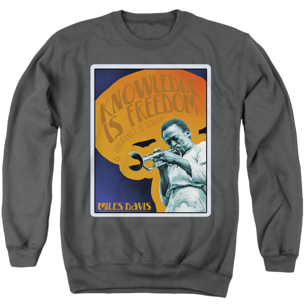 Miles Davis Knowledge And Ignorance - Men's Crewneck Sweatshirt Men's Crewneck Sweatshirt Miles Davis