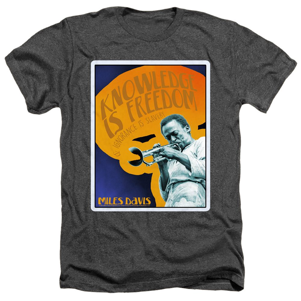 Miles Davis Knowledge And Ignorance - Men's Heather T-Shirt Men's Heather T-Shirt Miles Davis