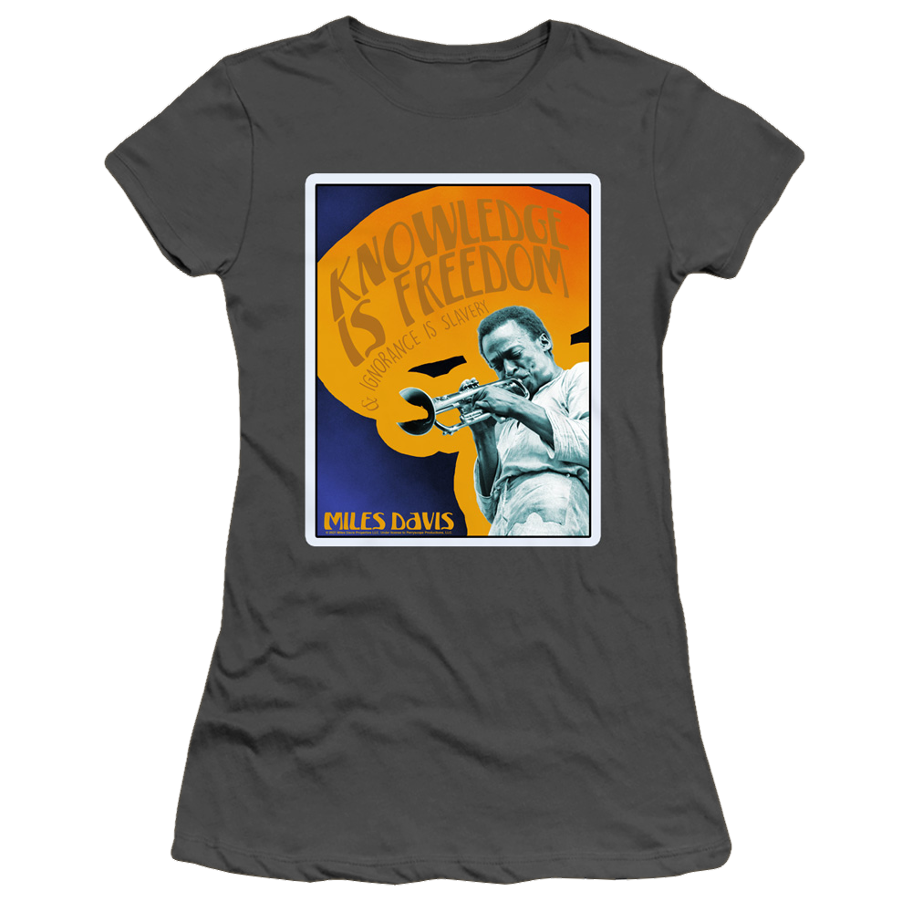 Miles Davis Knowledge And Ignorance - Juniors T-Shirt Juniors T-Shirt Miles Davis
