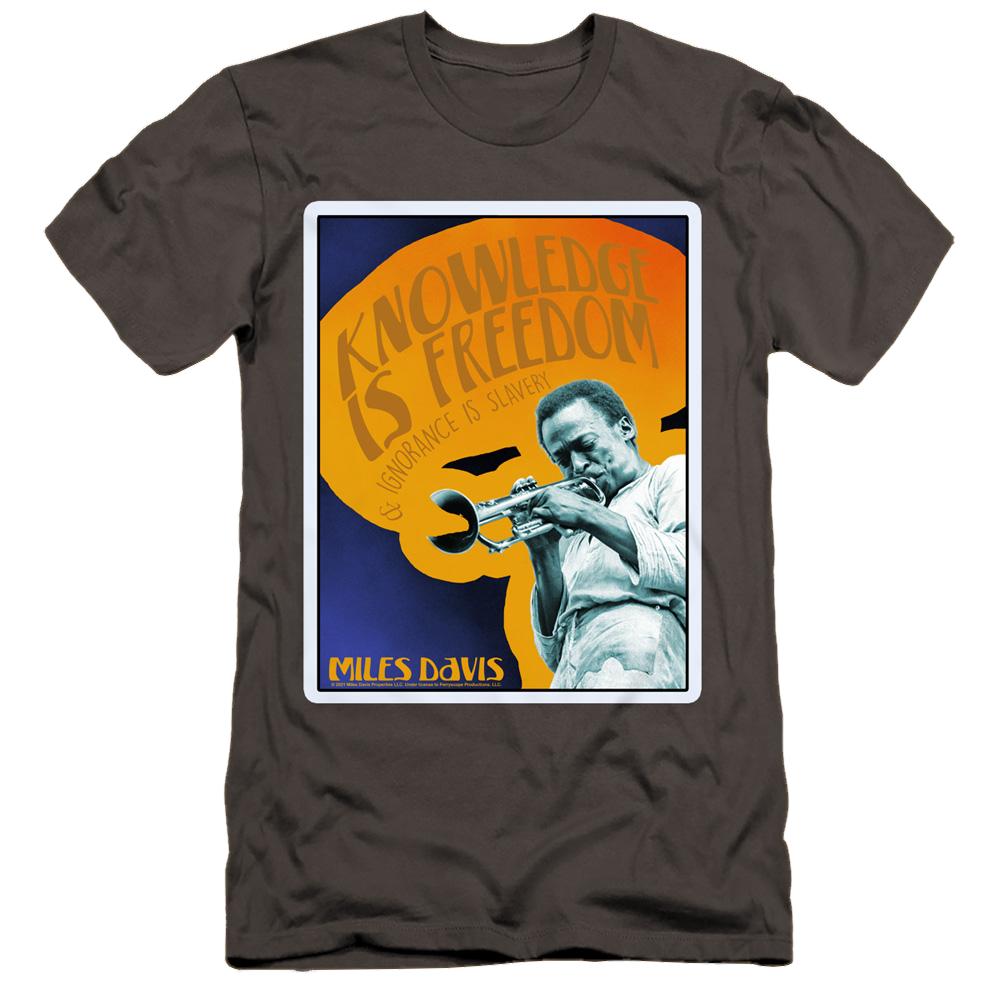 Miles Davis Knowledge And Ignorance - Men's Premium Slim Fit T-Shirt Men's Premium Slim Fit T-Shirt Miles Davis