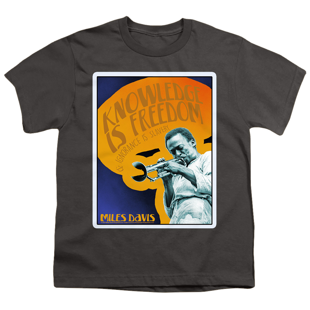Miles Davis Knowledge And Ignorance - Youth T-Shirt Youth T-Shirt (Ages 8-12) Miles Davis