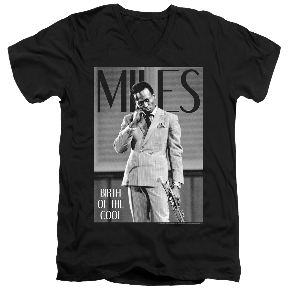 Miles Davis Simply Cool - Men's V-Neck T-Shirt Men's V-Neck T-Shirt Miles Davis