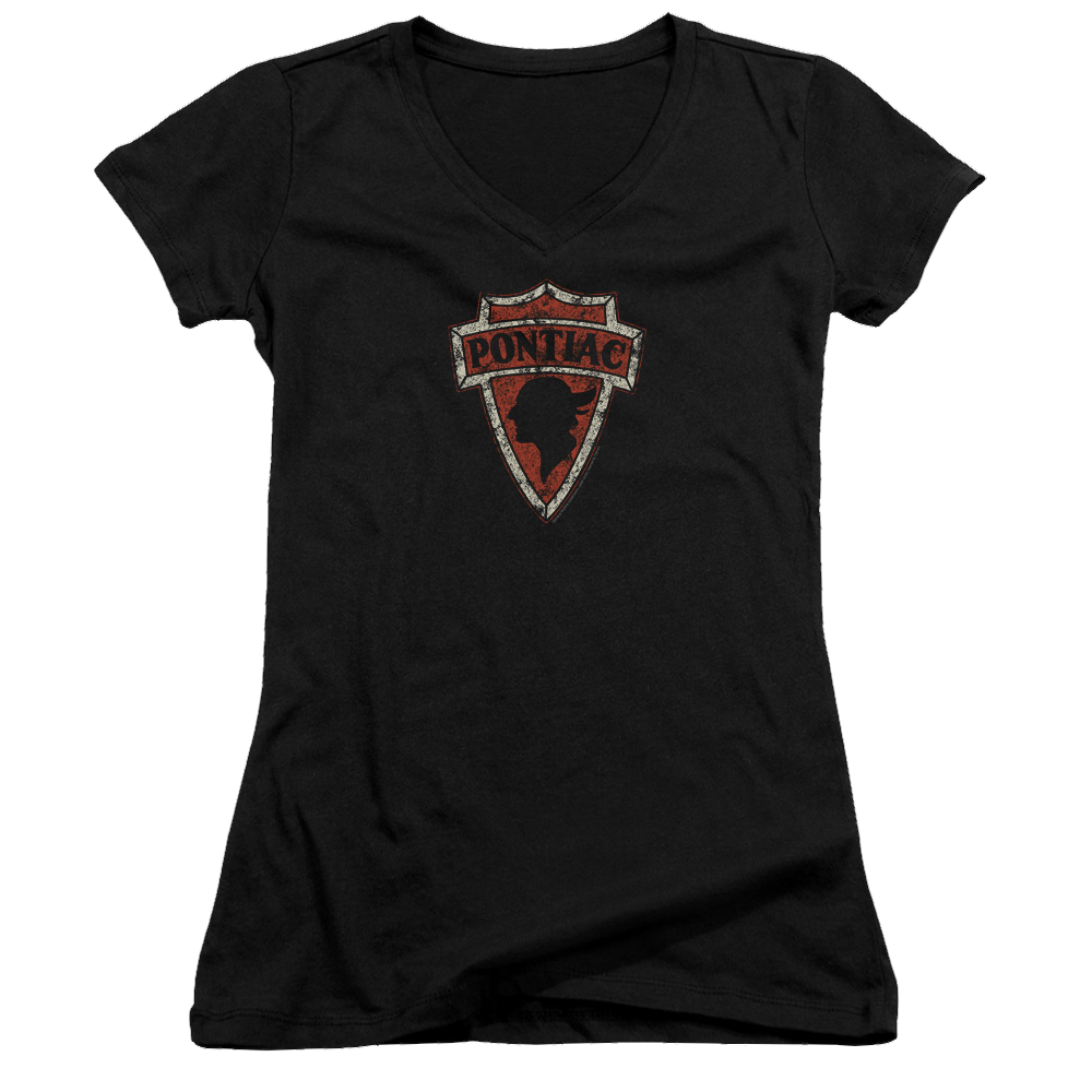 Pontiac Early Pontiac Arrowhead Juniors V-Neck T-Shirt Juniors V-Neck T-Shirt Pontiac