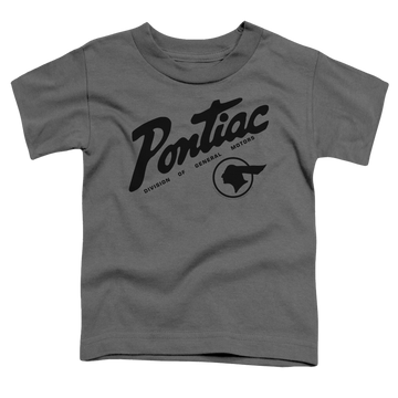 Charcoal toddler t-shirt with Pontiac Division graphic