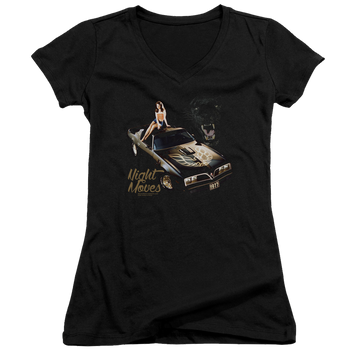 Chevrolet Night Moves - Juniors V-Neck T-Shirt Juniors V-Neck T-Shirt Pontiac