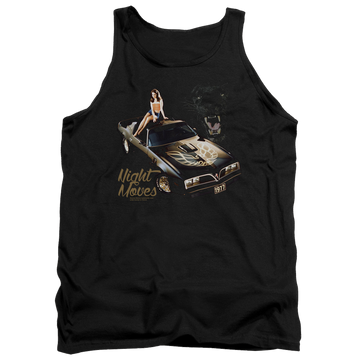 Black men's tank with Pontiac Chevrolet Night Moves graphic