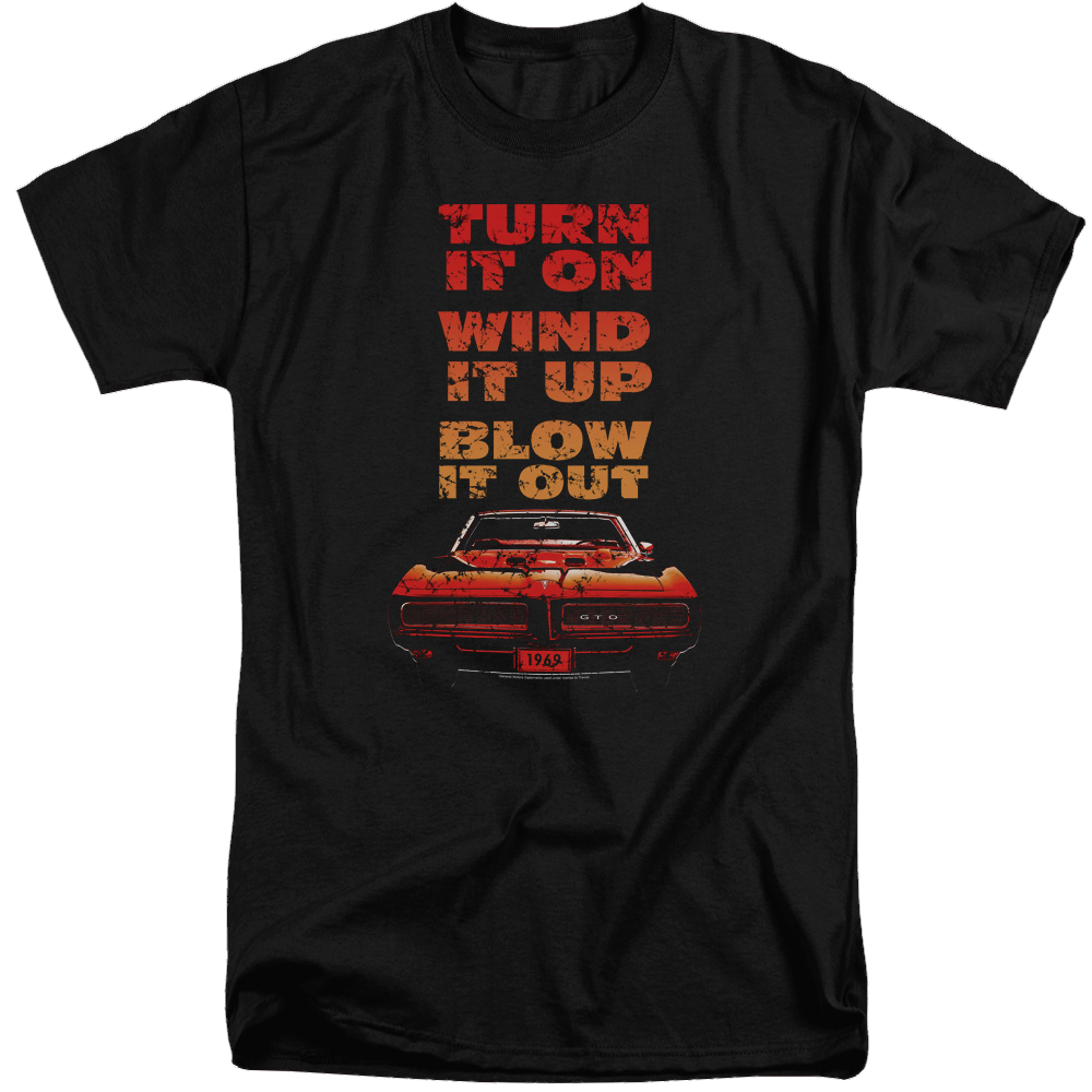 Pontiac Blow It Out Gto Men's Tall Fit T-Shirt Men's Tall Fit T-Shirt Pontiac