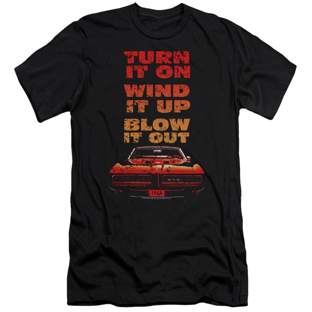 Pontiac Blow It Out Gto Men's Premium Slim Fit T-Shirt Men's Premium Slim Fit T-Shirt Pontiac