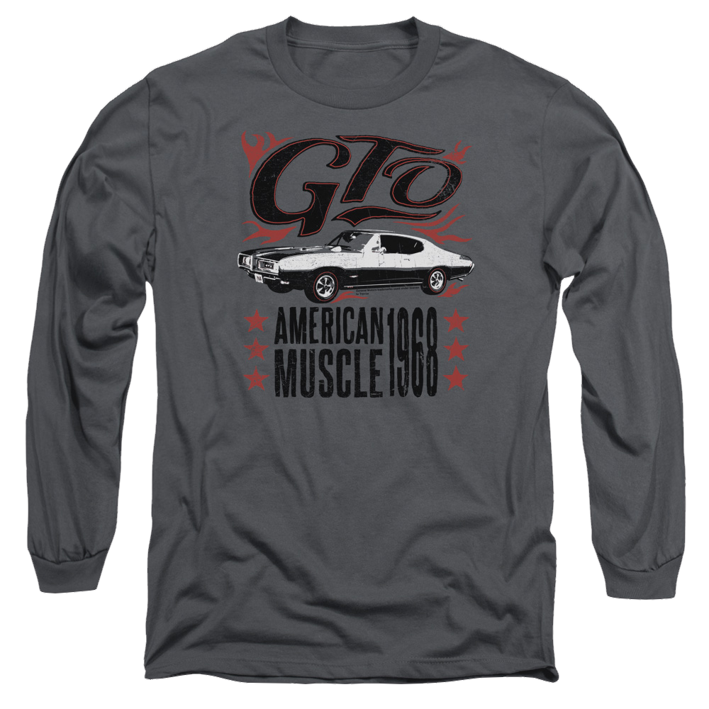 Pontiac Gto Flames Men's Long Sleeve T-Shirt Men's Long Sleeve T-Shirt Pontiac