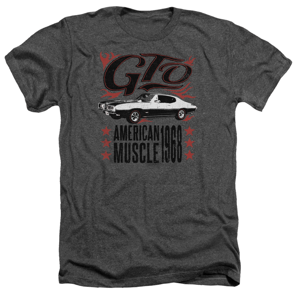 Pontiac Gto Flames Men's Heather T-Shirt Men's Heather T-Shirt Pontiac