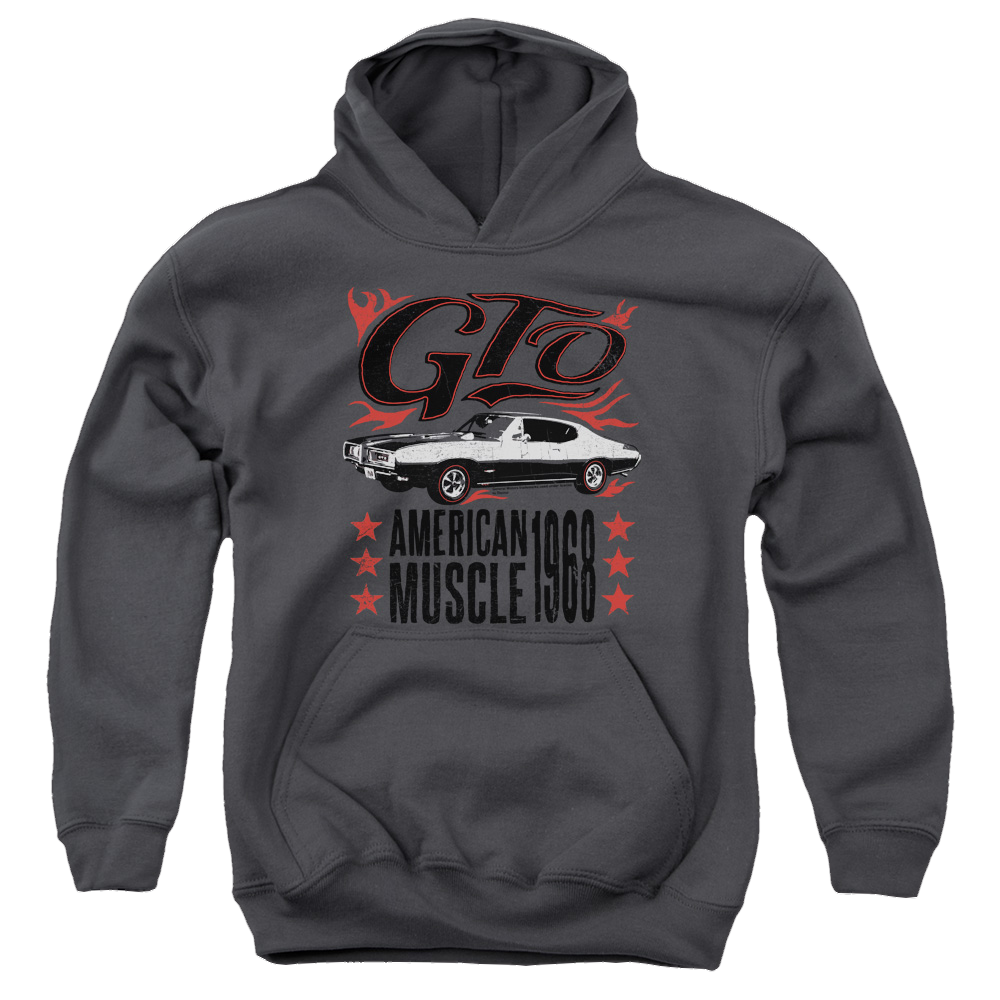Pontiac Gto Flames Youth Hoodie (Ages 8-12) Youth Hoodie (Ages 8-12) Pontiac