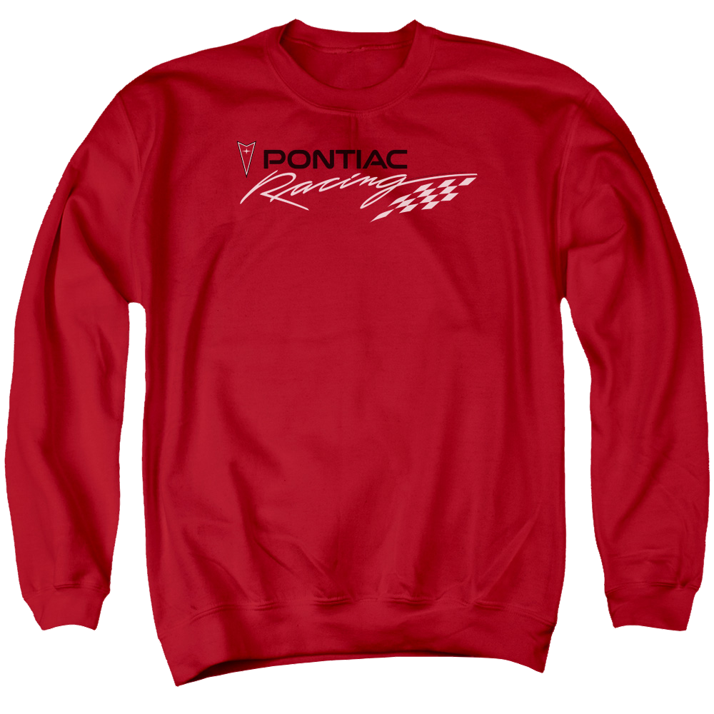 Pontiac Red Pontiac Racing Men's Crewneck Sweatshirt Men's Crewneck Sweatshirt Pontiac
