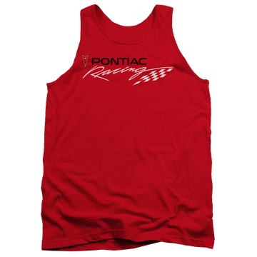 Red men's tank with Red Pontiac Racing graphic