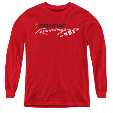 Pontiac Red Pontiac Racing - Youth Long Sleeve T-Shirt Youth Long Sleeve T-Shirt Pontiac