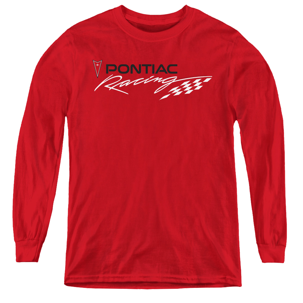 Pontiac Red Pontiac Racing - Youth Long Sleeve T-Shirt Youth Long Sleeve T-Shirt Pontiac