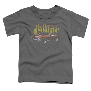 Charcoal toddler t-shirt with Pontiac Fly The Coupe graphic