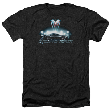 Charcoal men's heather t-shirt with Pontiac Silver Grand Am graphic