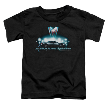 Black toddler t-shirt with Pontiac Silver Grand Am graphic