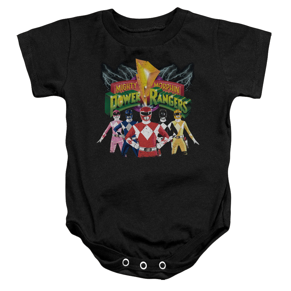 Mighty Morphin Power Rangers Rangers Unite - Baby Bodysuit Baby Bodysuit Power Rangers