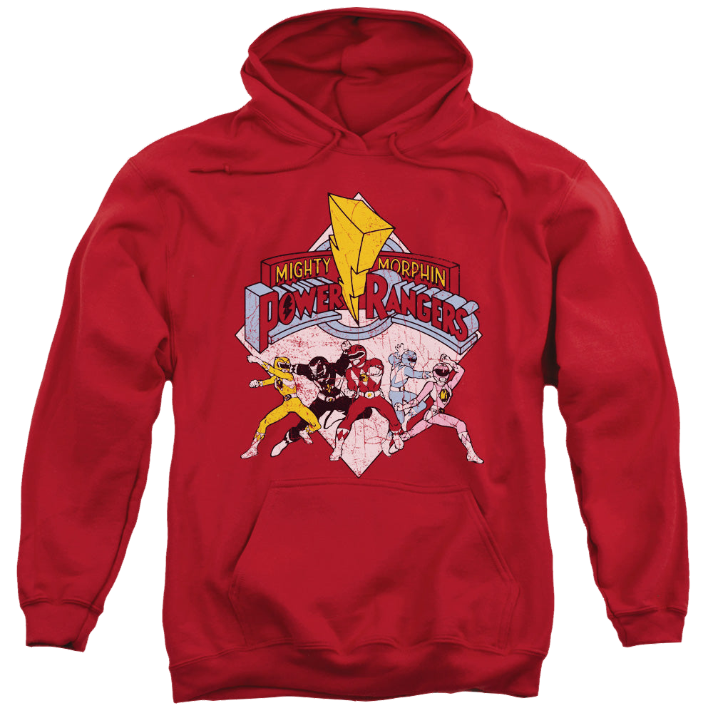 Mighty Morphin Power Rangers Retro Rangers - Pullover Hoodie Pullover Hoodie Power Rangers
