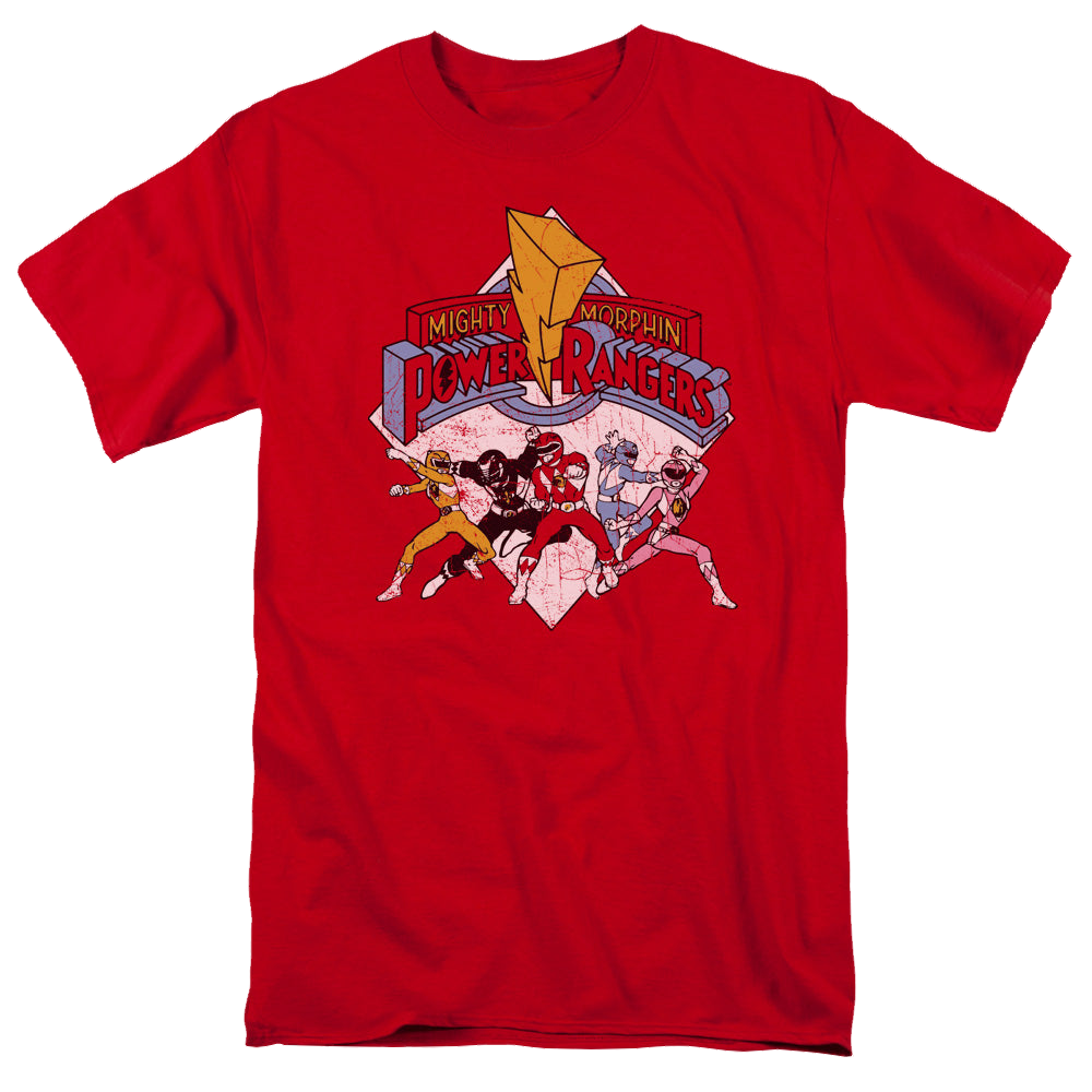 Mighty Morphin Power Rangers Retro Rangers - Men's Regular Fit T-Shirt Men's Regular Fit T-Shirt Power Rangers