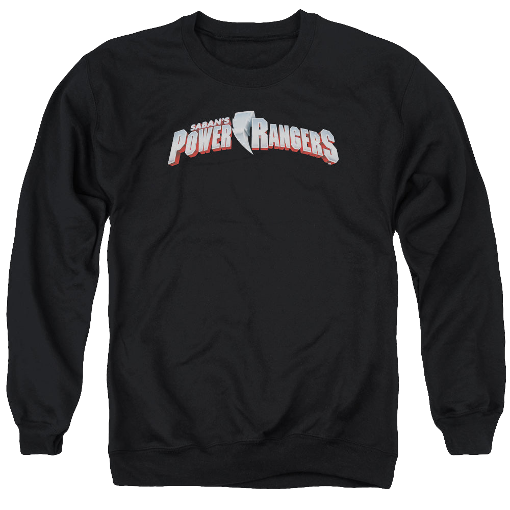 Mighty Morphin Power Rangers New Logo - Men's Crewneck Sweatshirt Men's Crewneck Sweatshirt Power Rangers