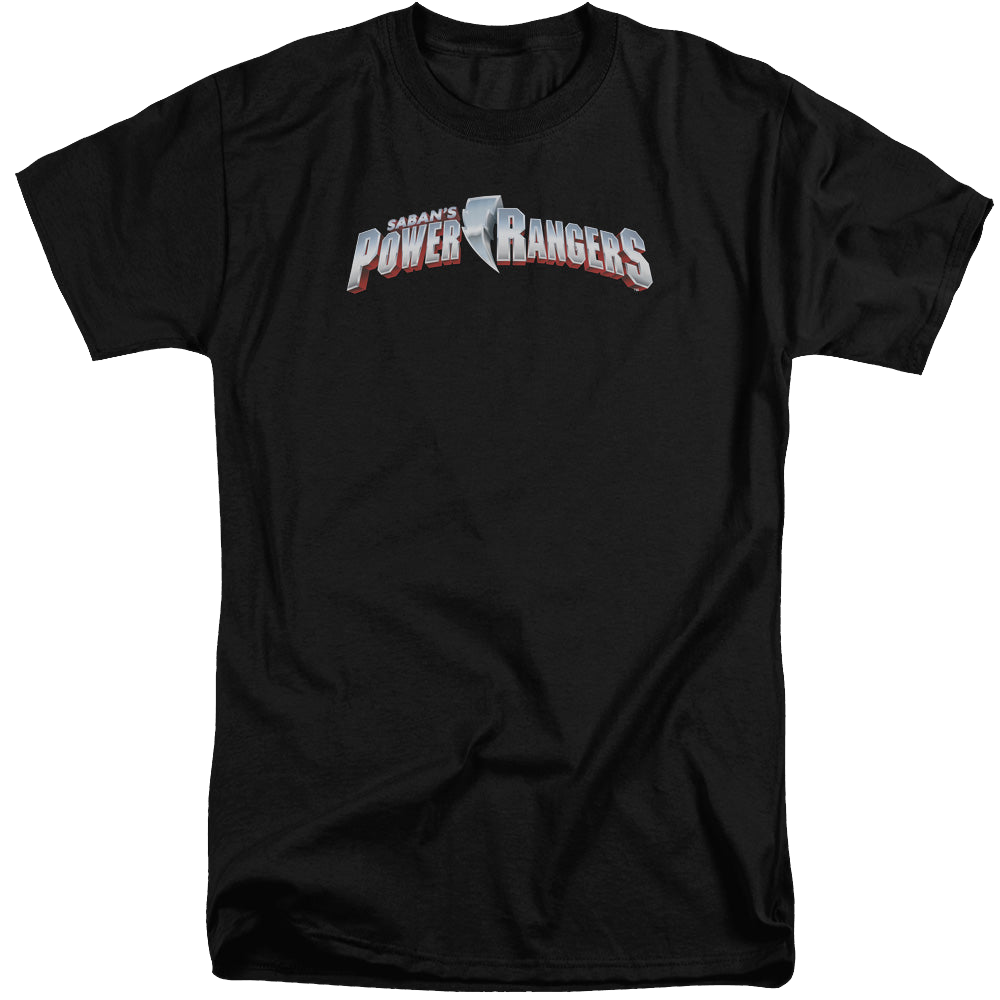Mighty Morphin Power Rangers New Logo - Men's Tall Fit T-Shirt Men's Tall Fit T-Shirt Power Rangers