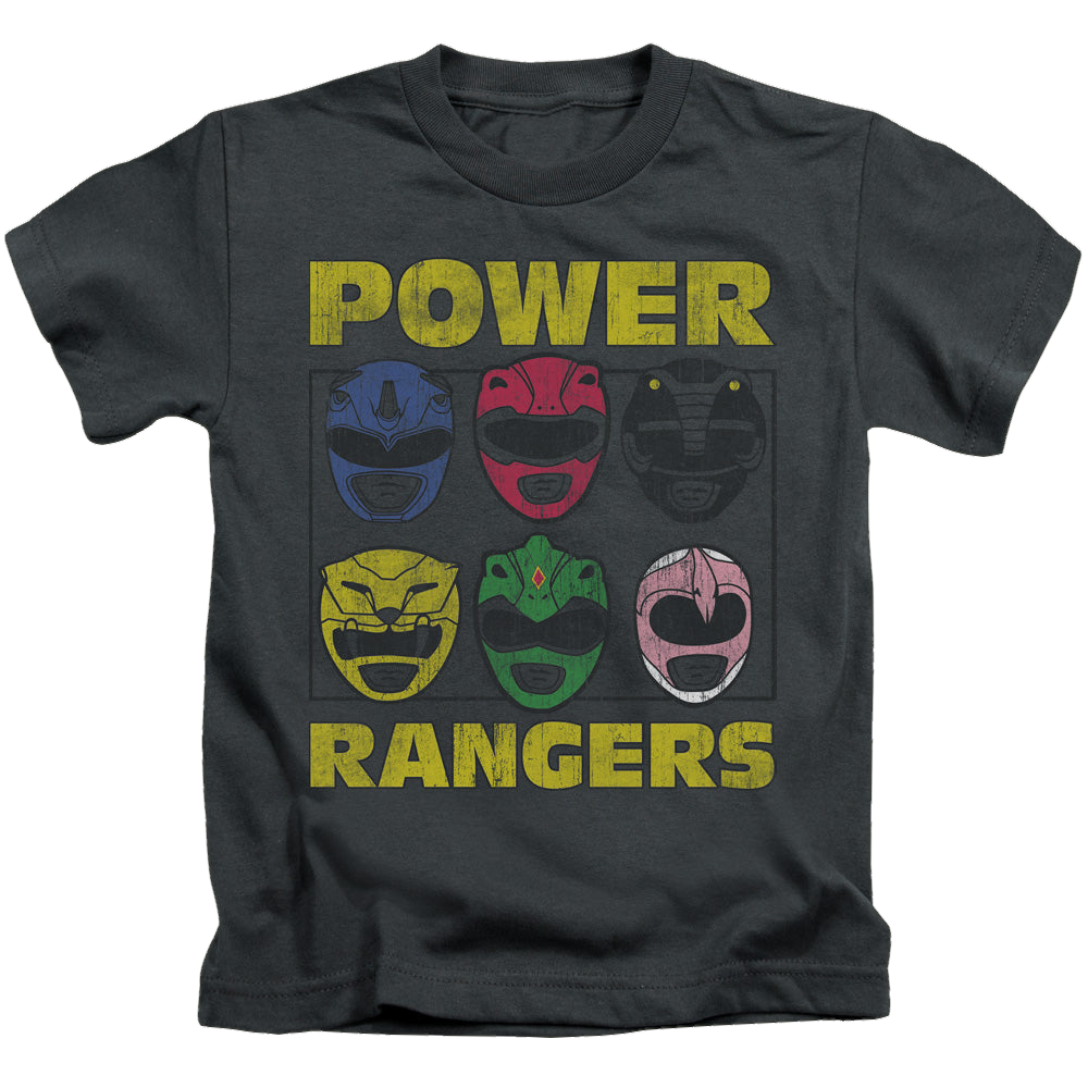 Mighty Morphin Power Rangers Ranger Heads - Kid's T-Shirt Kid's T-Shirt (Ages 4-7) Power Rangers