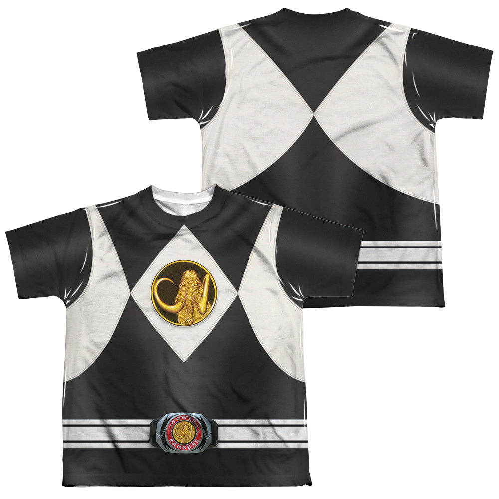 Mighty Morphin Power Rangers Black Ranger Uni F/B - Youth All-Over Print Youth All-Over Print T-Shirt (Ages 8-12) Power Rangers