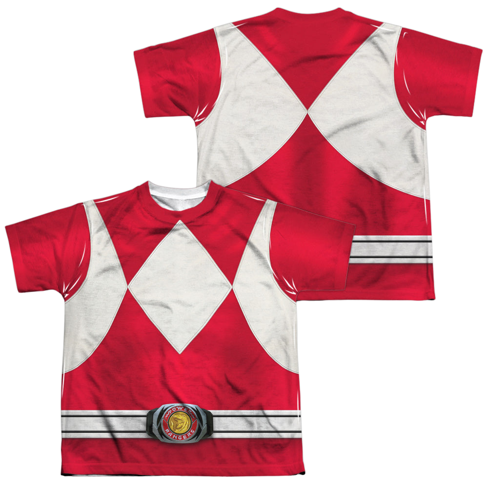 Mighty Morphin Power Rangers Red Ranger F/B - Youth All-Over Print Youth All-Over Print T-Shirt (Ages 8-12) Power Rangers