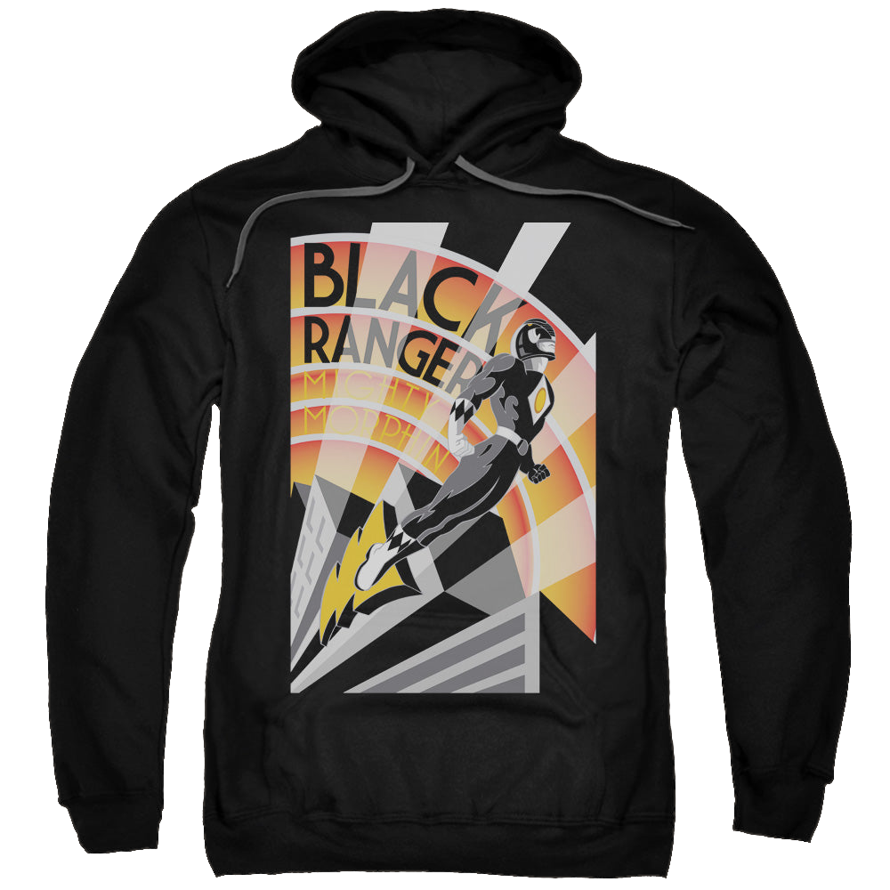 Mighty Morphin Power Rangers Black Ranger Deco - Pullover Hoodie Pullover Hoodie Power Rangers