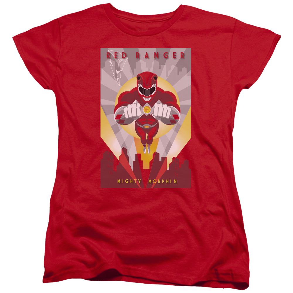 Mighty Morphin Power Rangers Red Deco - Women's T-Shirt Women's T-Shirt Power Rangers