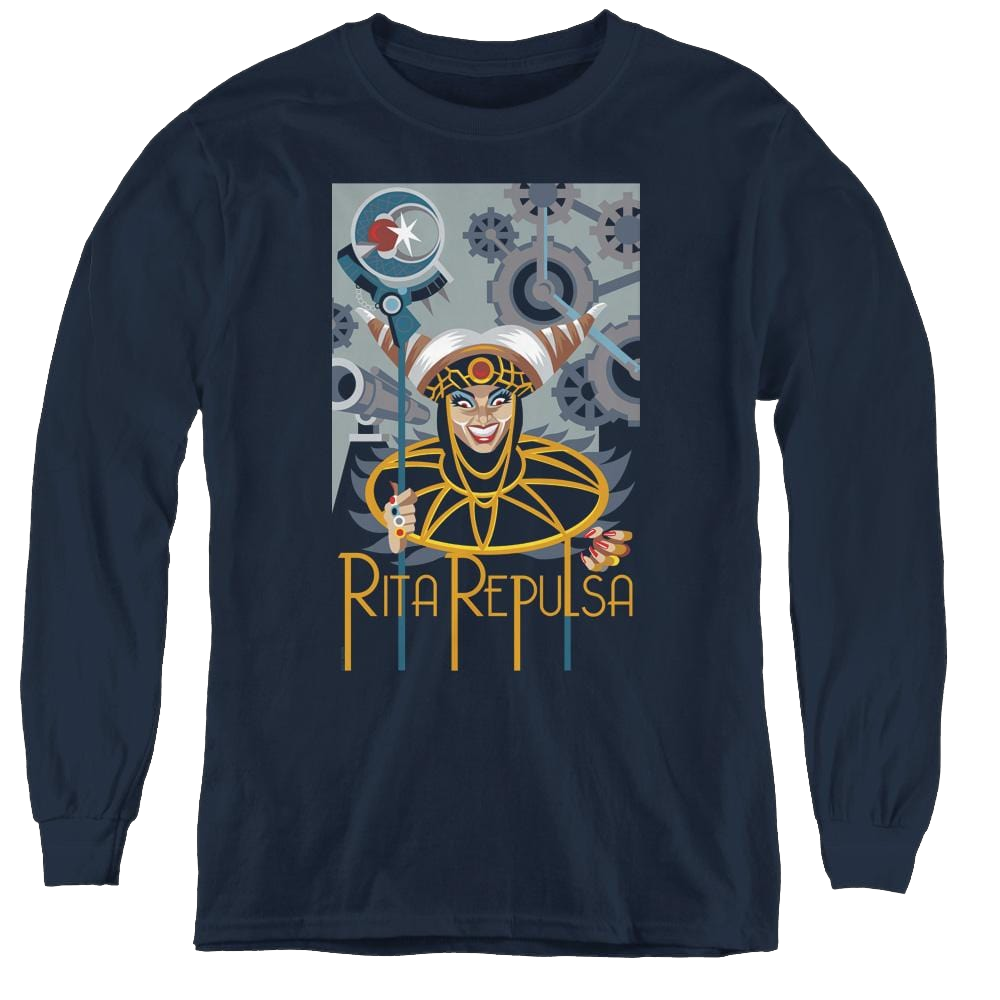 Mighty Morphin Power Rangers Rita Deco - Youth Long Sleeve T-Shirt Youth Long Sleeve T-Shirt Power Rangers