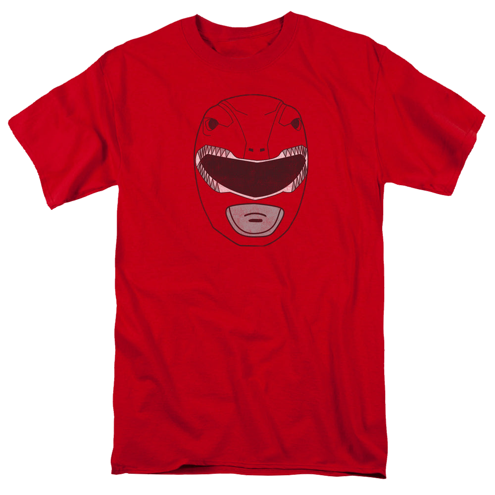 Mighty Morphin Power Rangers Red Ranger Mask - Men's Regular Fit T-Shirt Men's Regular Fit T-Shirt Power Rangers