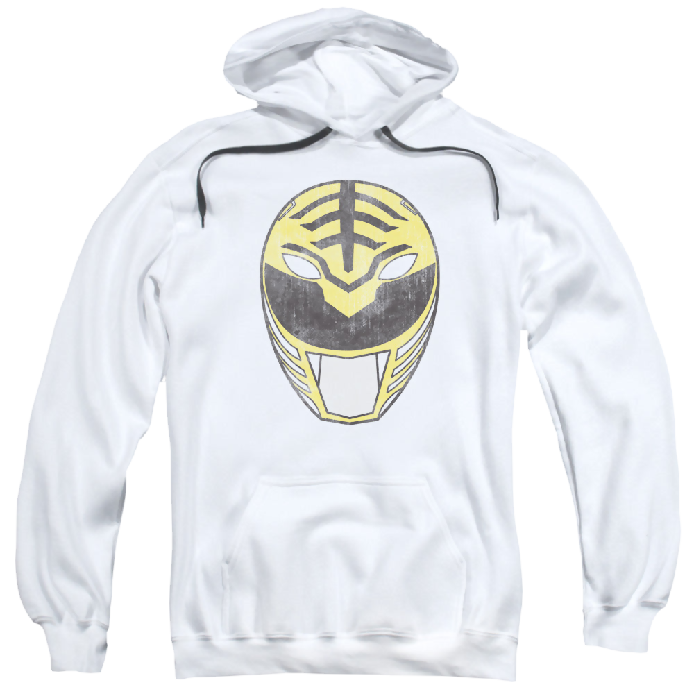 Mighty Morphin Power Rangers White Ranger Mask - Pullover Hoodie Pullover Hoodie Power Rangers