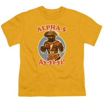 Mighty Morphin Power Rangers Alpha 5 - Youth T-Shirt Youth T-Shirt (Ages 8-12) Power Rangers