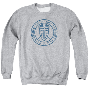 Mighty Morphin Power Rangers Angel Grove Hs - Men's Crewneck Sweatshirt Men's Crewneck Sweatshirt Power Rangers