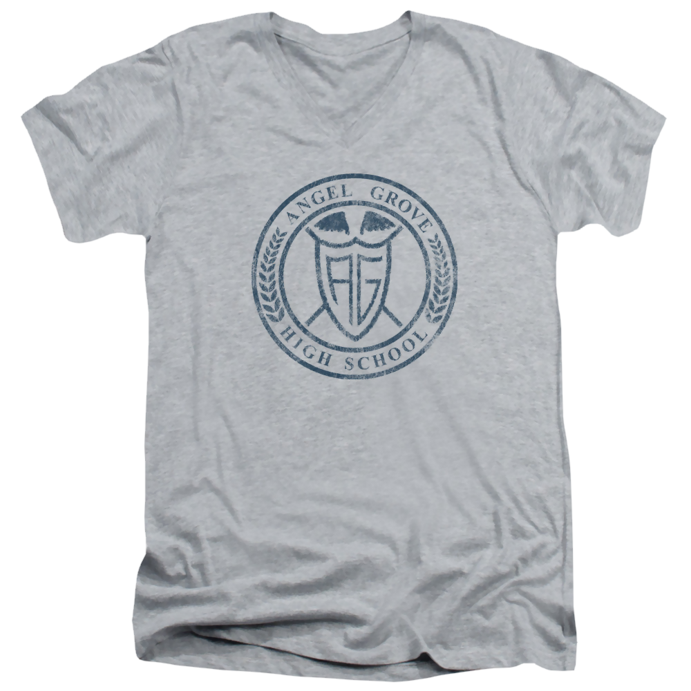 Mighty Morphin Power Rangers Angel Grove Hs - Men's V-Neck T-Shirt Men's V-Neck T-Shirt Power Rangers