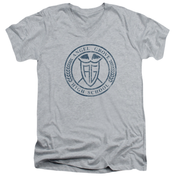Mighty Morphin Power Rangers Angel Grove Hs - Men's V-Neck T-Shirt Men's V-Neck T-Shirt Power Rangers