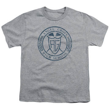 Mighty Morphin Power Rangers Angel Grove Hs - Youth T-Shirt Youth T-Shirt (Ages 8-12) Power Rangers