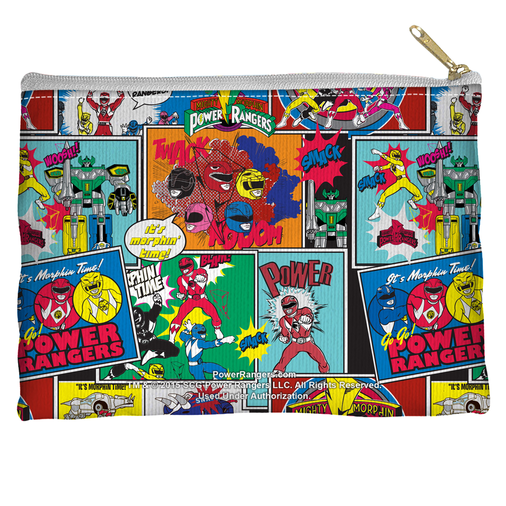Power Rangers - Pattern Straight Bottom Pouch Straight Bottom Accessory Pouches Power Rangers