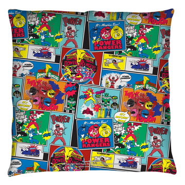 Power Rangers Pattern throw pillow