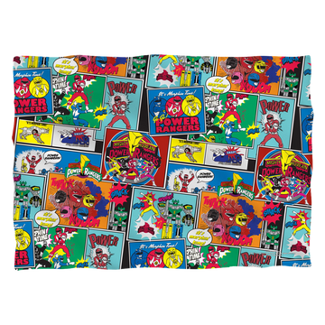 Mighty Morphin Power Rangers Pattern (Front/Back Print) - Pillow Case Pillow Cases Power Rangers