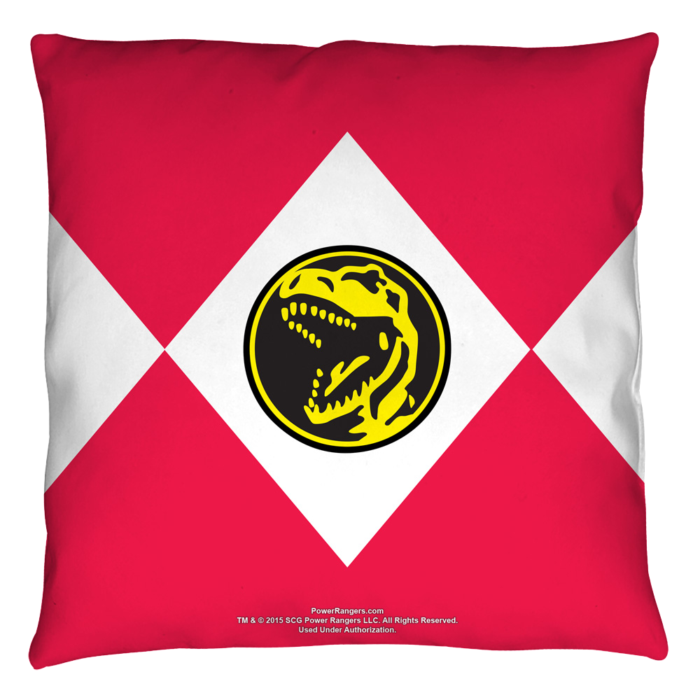 Power Rangers - Red Ranger Throw Pillow Throw Pillows Power Rangers