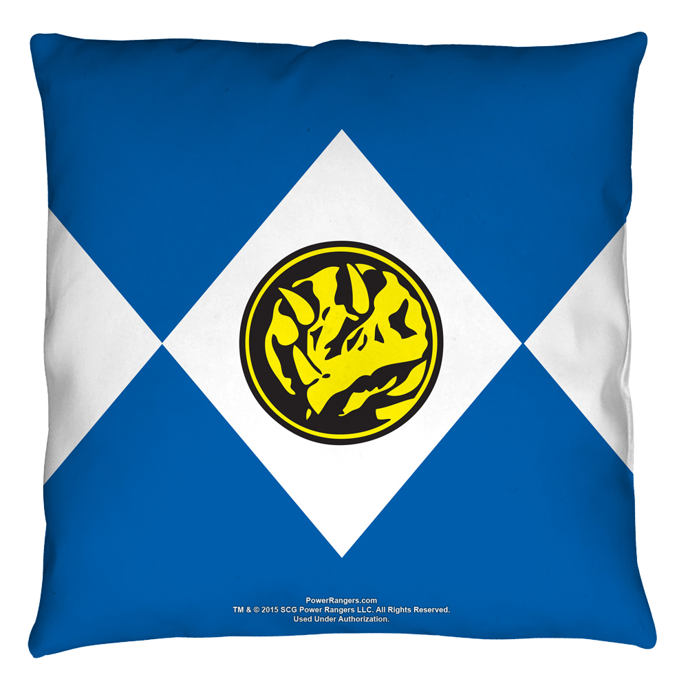 Power Rangers - Blue Ranger Throw Pillow Throw Pillows Power Rangers