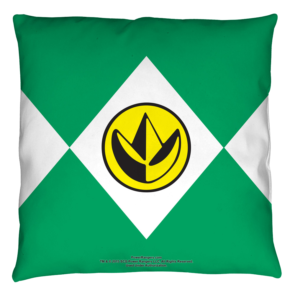 Power Rangers - Green Ranger Throw Pillow Throw Pillows Power Rangers