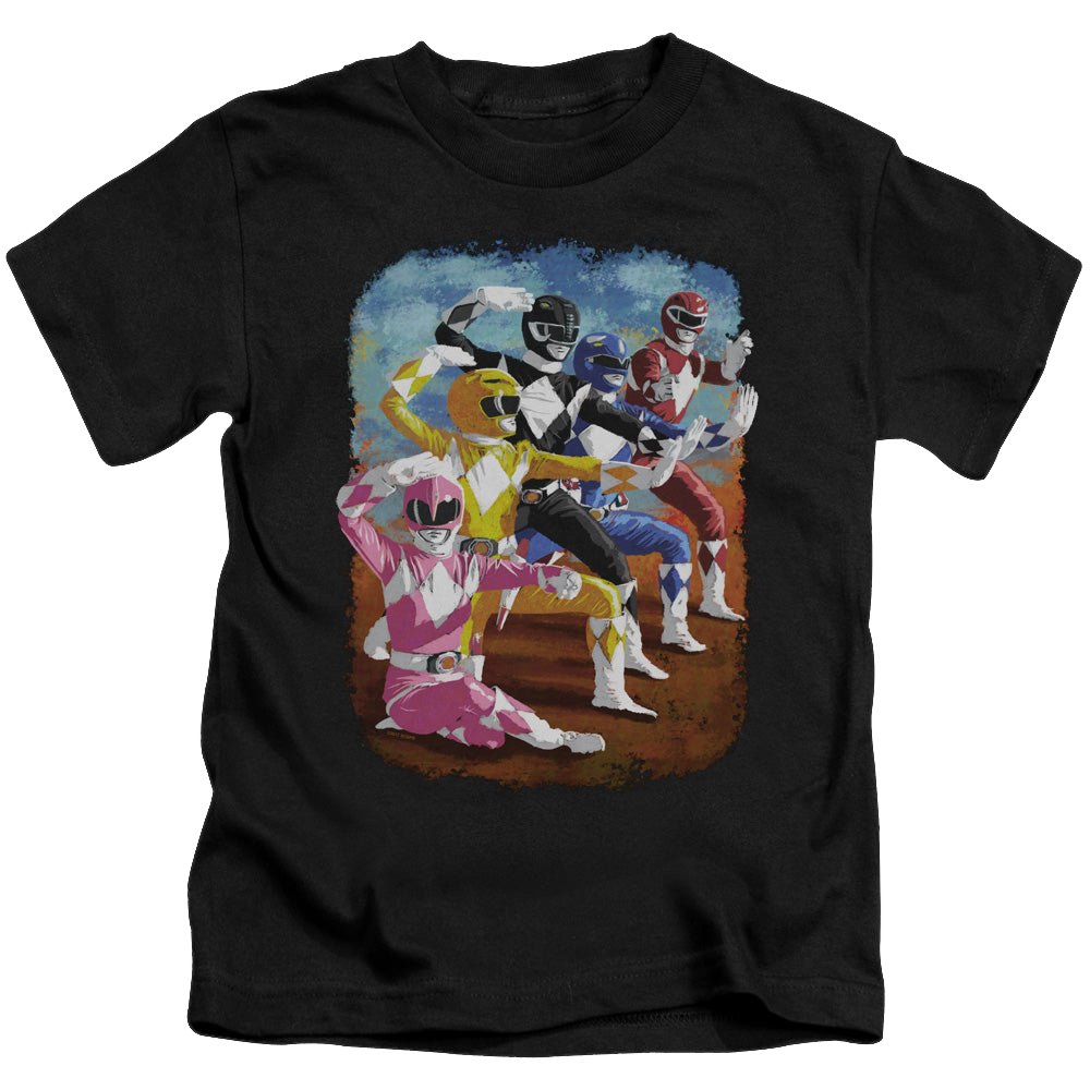 Mighty Morphin Power Rangers Impressionist Rangers - Kid's T-Shirt Kid's T-Shirt (Ages 4-7) Power Rangers