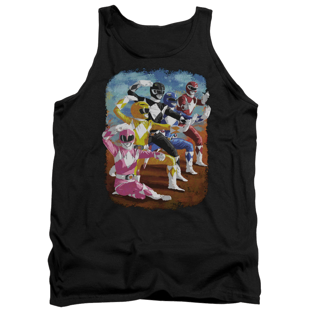 Mighty Morphin Power Rangers Impressionist Rangers - Men's Tank Top Men's Tank Power Rangers